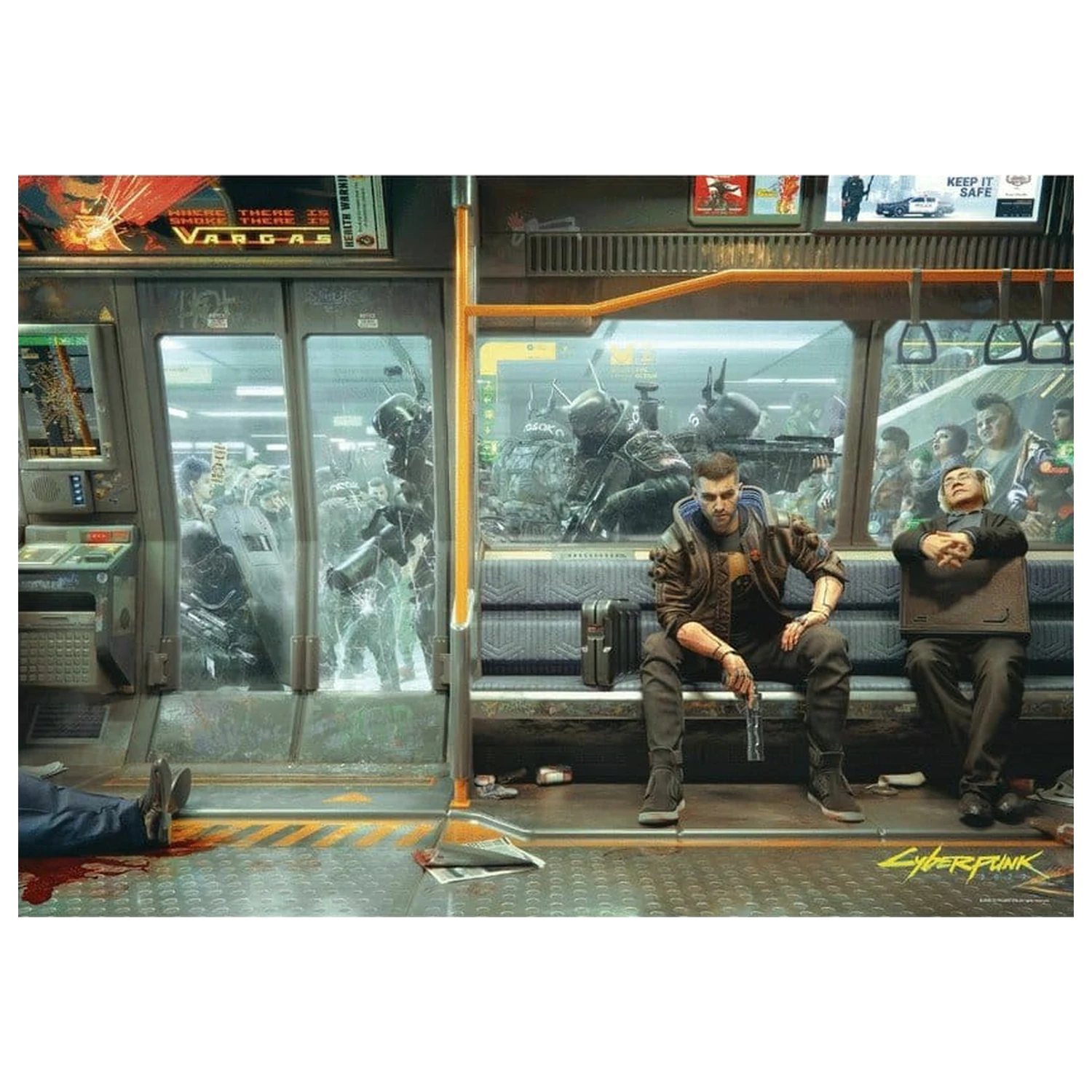 Cyberpunk 2077 Puzzle Metro (1000 komada) fotografija proizvoda