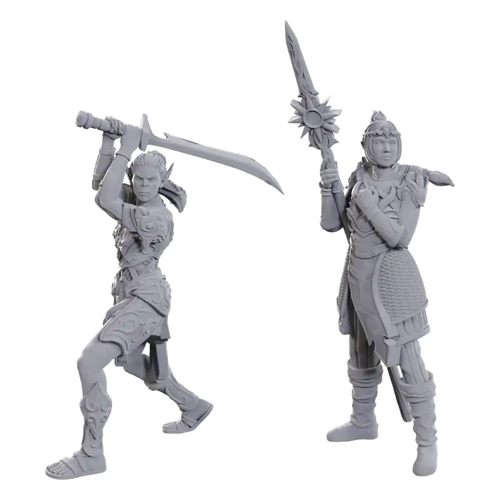 D&D Nolzur's Marvelous Miniatures Neobojana Minijatura Lae'zel & Shadowheart fotografija proizvoda