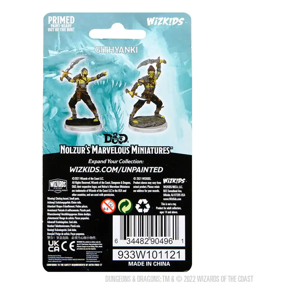 D&D Nolzur's Marvelous Miniatures Neobojene minijature 2-Pack Githyanki fotografija proizvoda