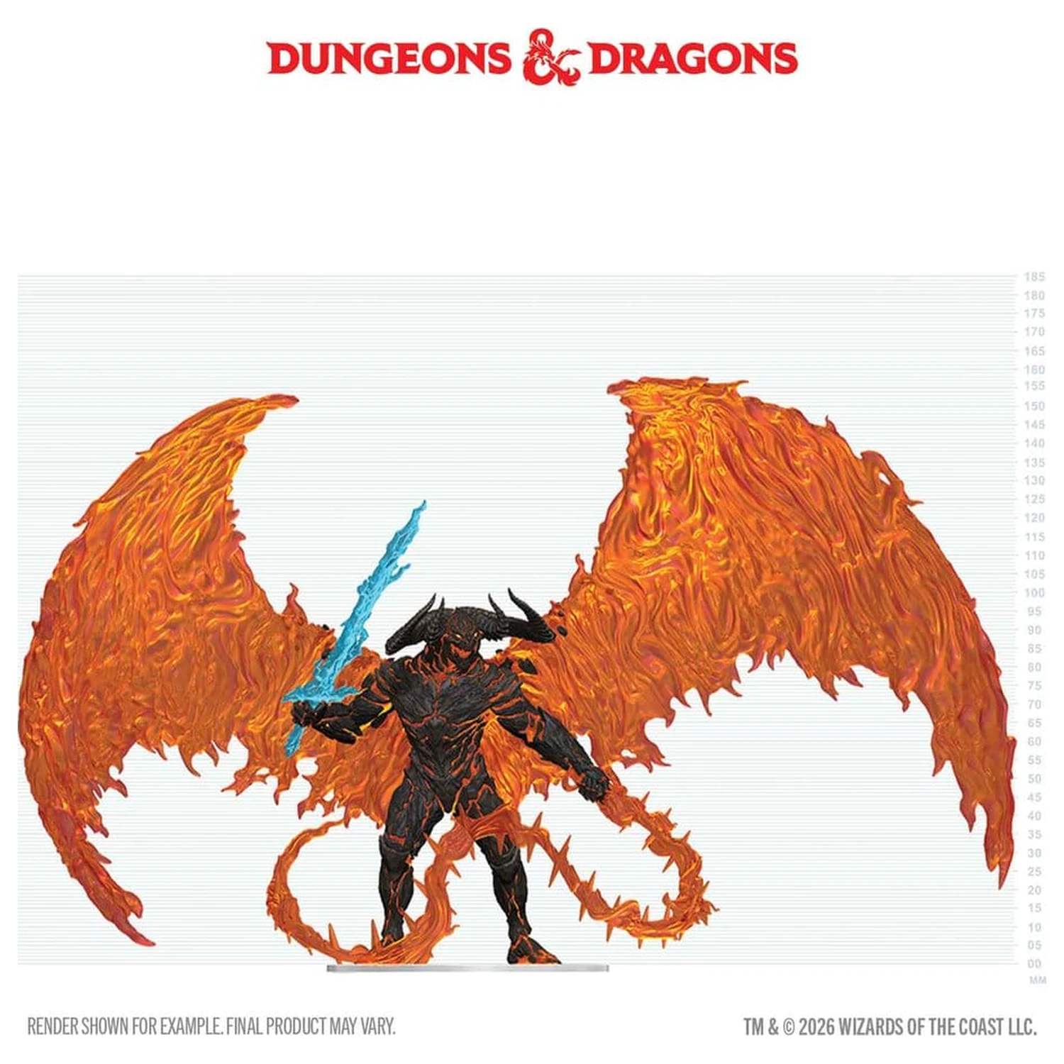 D&D Icons of the Realms Balor 20 cm zapakirane obojene minijature fotografija proizvoda