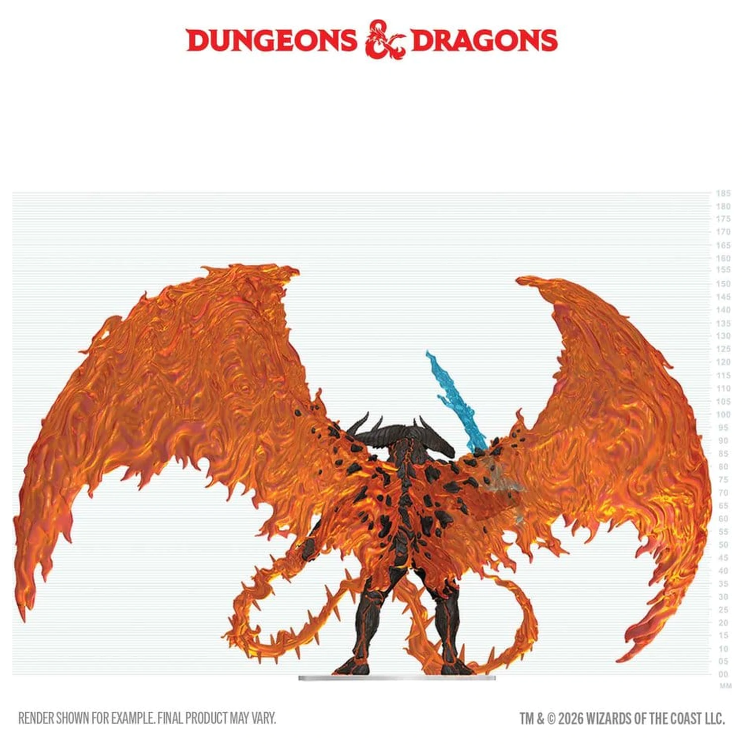 D&D Icons of the Realms Balor 20 cm zapakirane obojene minijature fotografija proizvoda