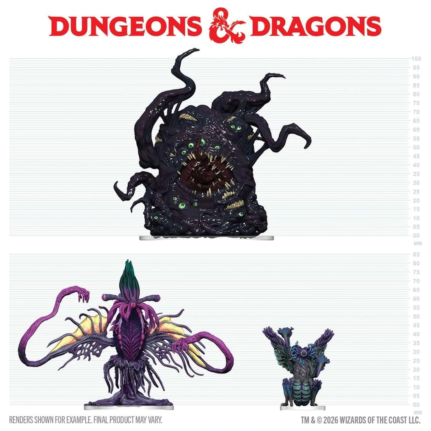 D&D Icons of the Realms Pakirane pretfarbane Mini Mini Eldritch Neprijatelji Ravenlofta fotografija proizvoda