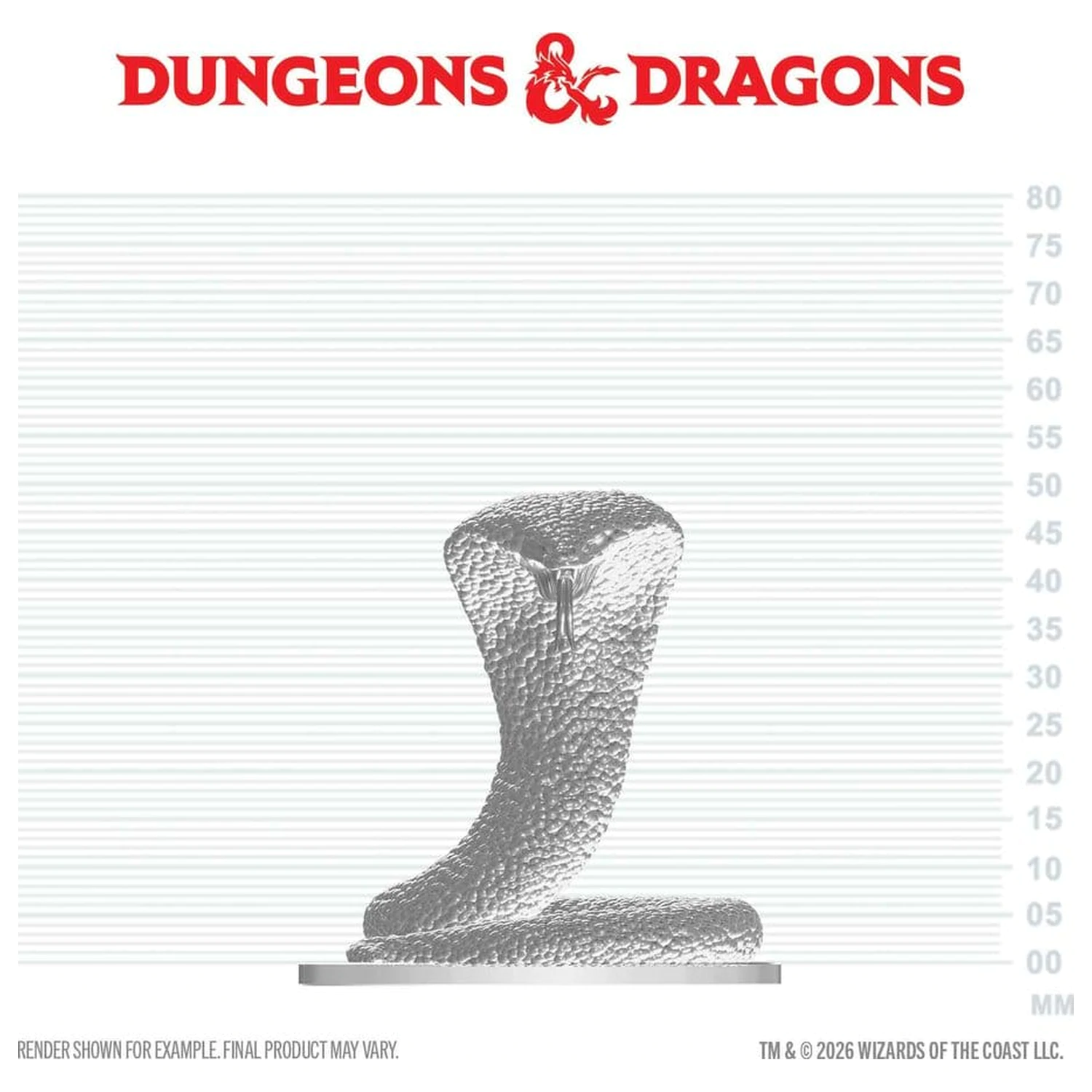 D&D Nolzur's Marvelous Miniatures Mini figura Polar Serpent fotografija proizvoda