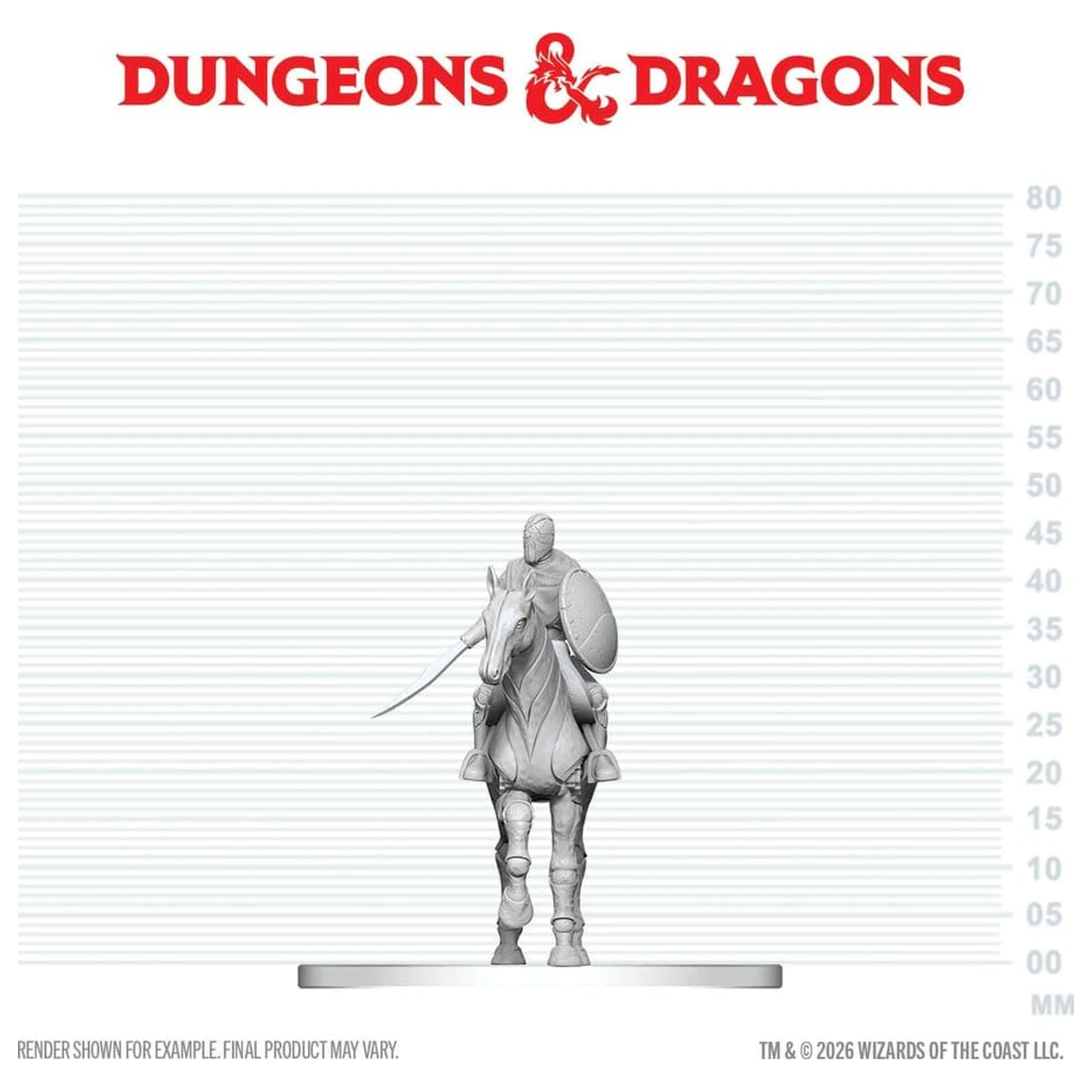 D&D Nolzur's Marvelous Miniatures Mini figure Nimblewright Steed with Rider fotografija proizvoda