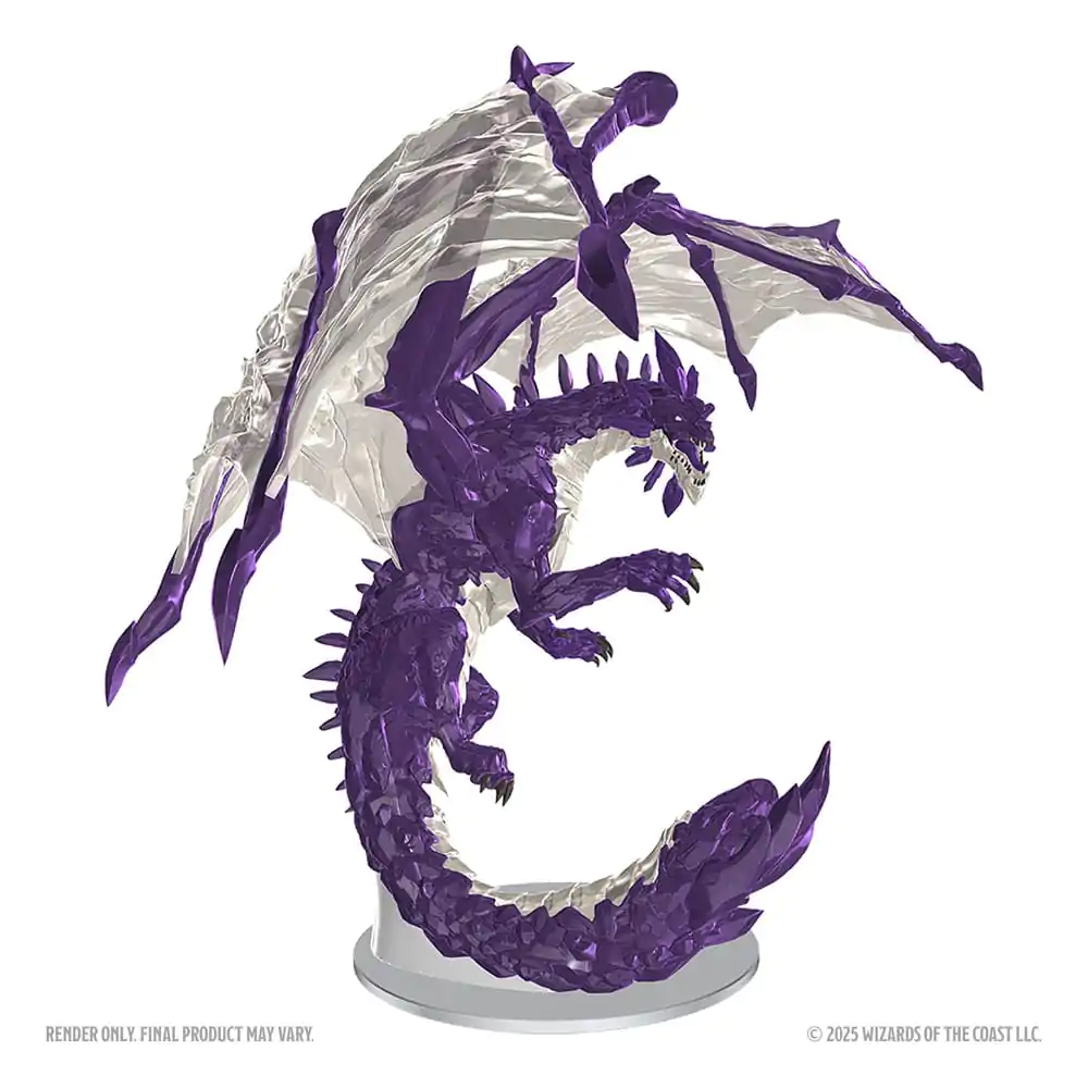 D&D Nolzur's Marvelous Miniatures Nebojane minijature Adult Amethyst Dragon 38 cm fotografija proizvoda