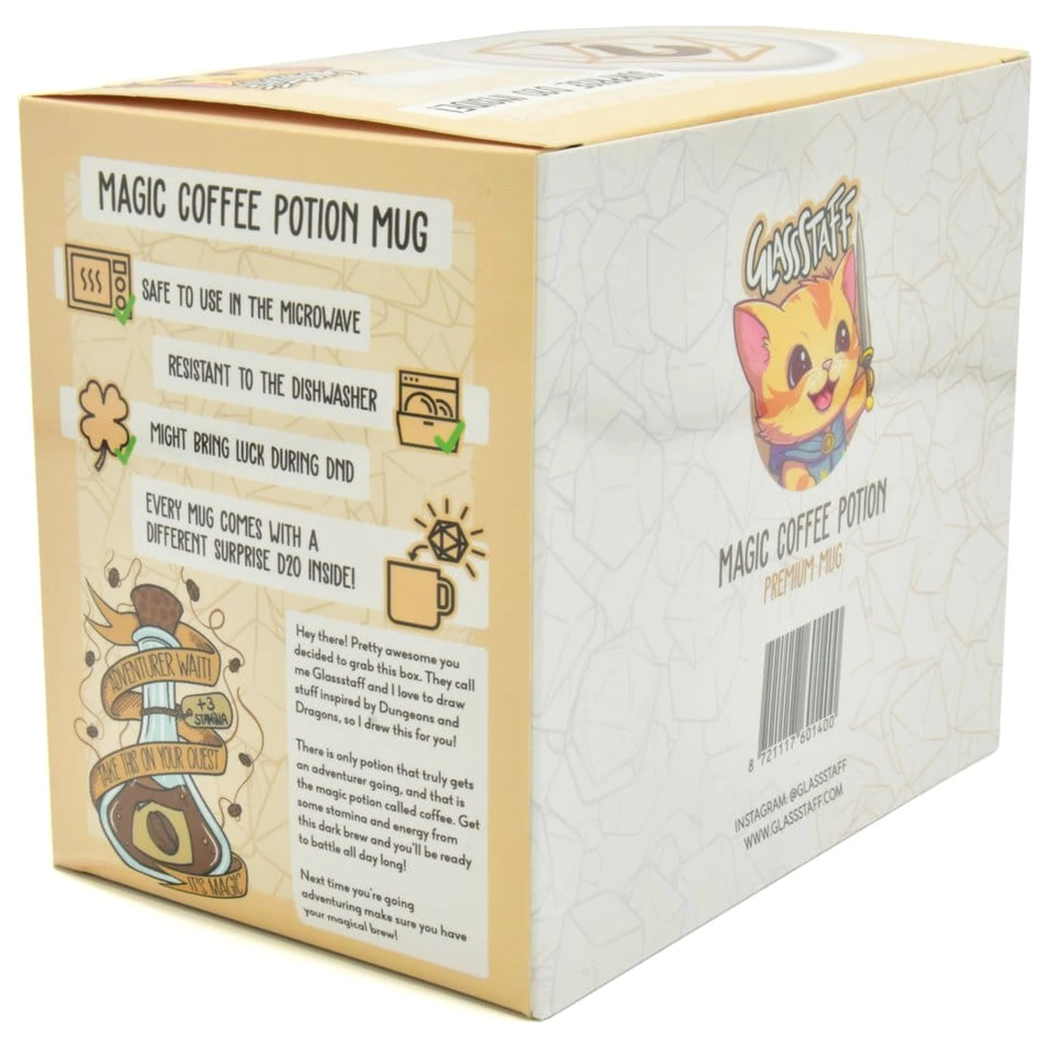 Coffee Potion Gift Set šalica & D20 Kocke fotografija proizvoda