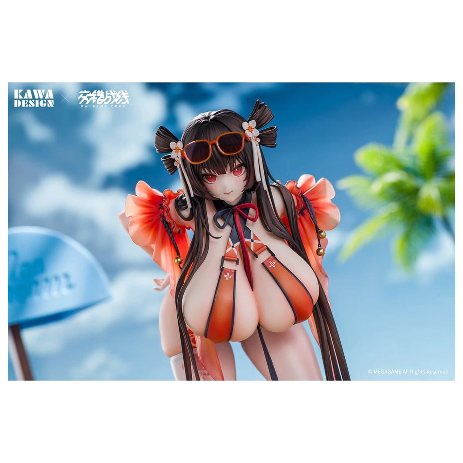 Daiblos Core PVC figura 1/6 Maree Rouge Rakubai no Utage 25 cm fotografija proizvoda