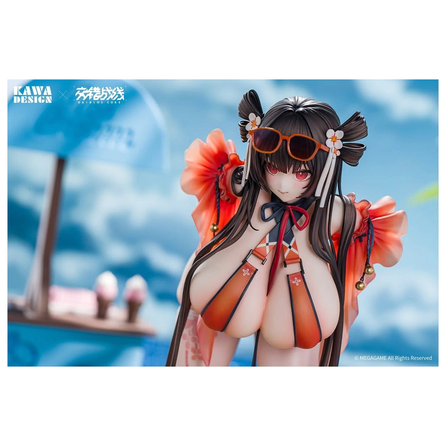 Daiblos Core PVC figura 1/6 Maree Rouge Rakubai no Utage 25 cm fotografija proizvoda