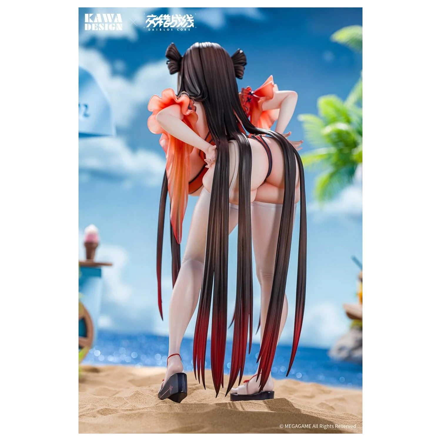 Daiblos Core PVC figura 1/6 Maree Rouge Rakubai no Utage 25 cm fotografija proizvoda