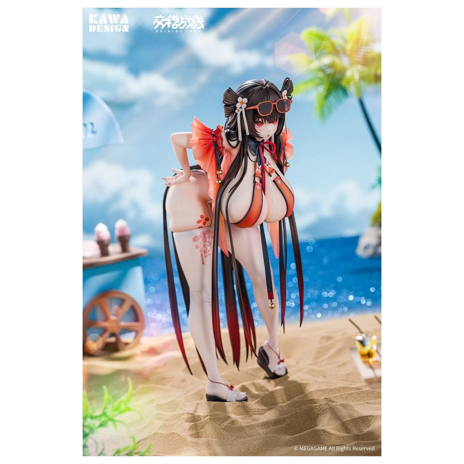 Daiblos Core PVC figura 1/6 Maree Rouge Rakubai no Utage Wet Ver. 25 cm fotografija proizvoda