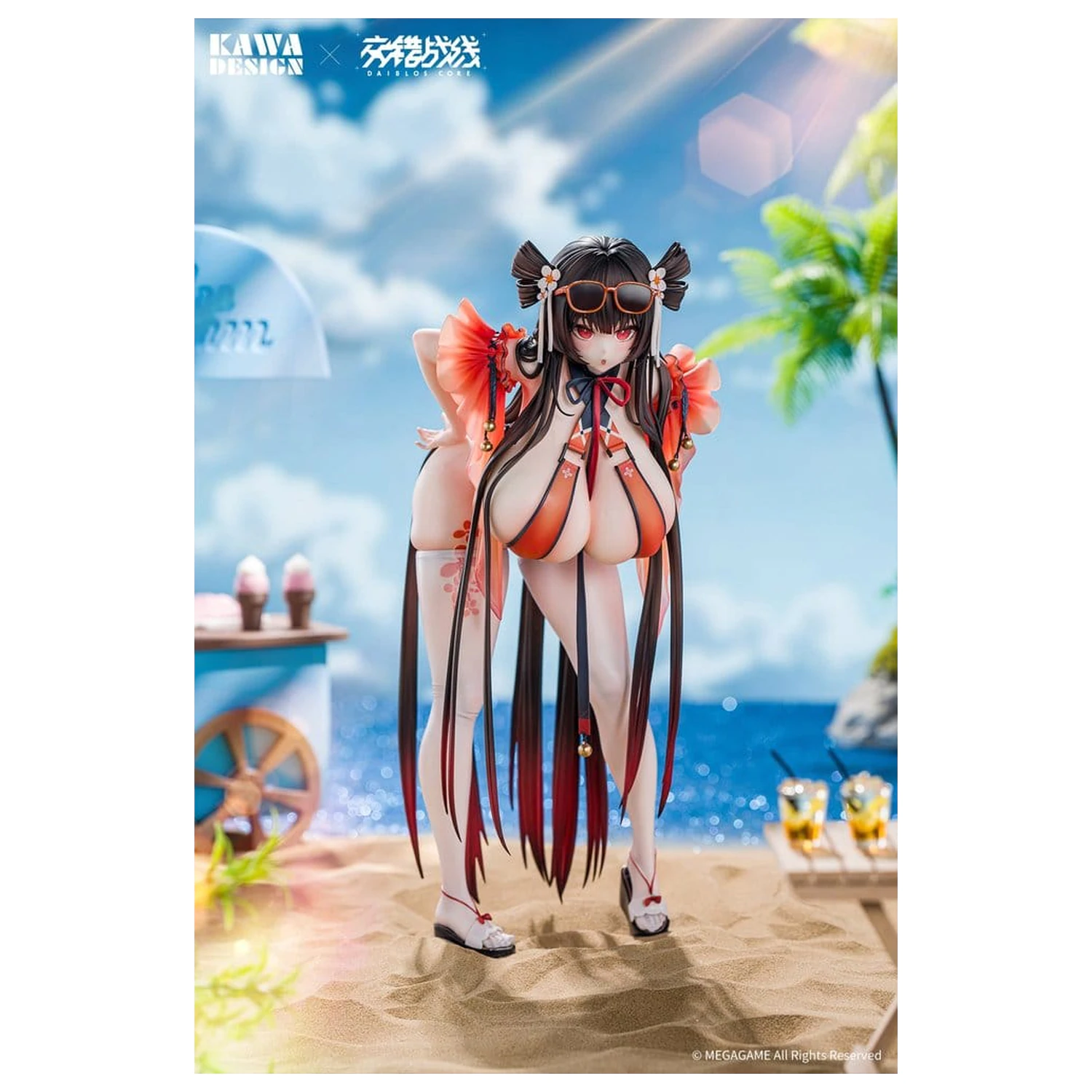 Daiblos Core PVC figura 1/6 Maree Rouge Rakubai no Utage Wet Ver. 25 cm fotografija proizvoda