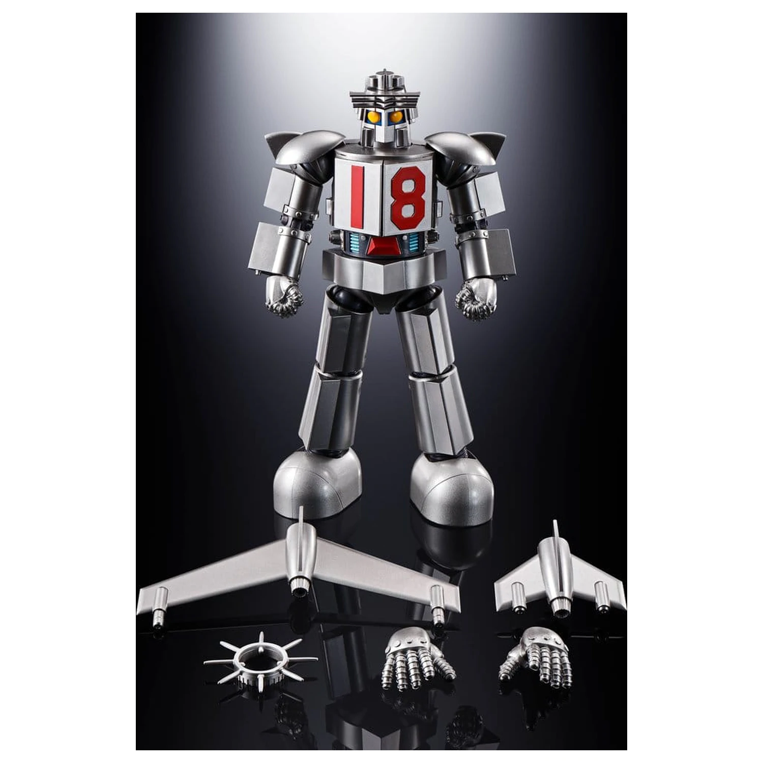 Daitetsujin 17 Soul of Chogokin lijevana figura GX-101S Daitetsujin 17 & 18 Graviton Box 18 cm fotografija proizvoda