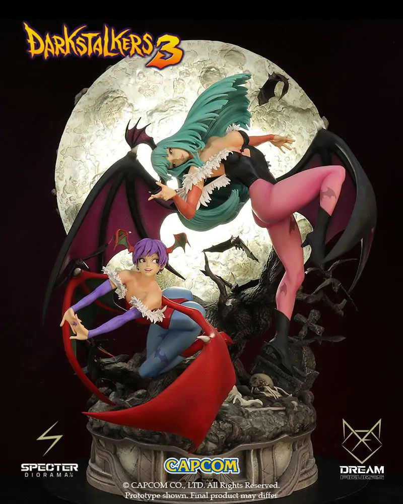 Darkstalkers 3 Specter diorama 1/6 Morrigan & Lilith 47 cm fotografija proizvoda