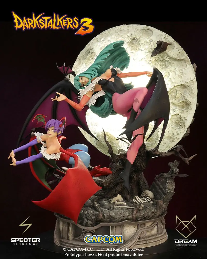 Darkstalkers 3 Specter diorama 1/6 Morrigan & Lilith 47 cm fotografija proizvoda