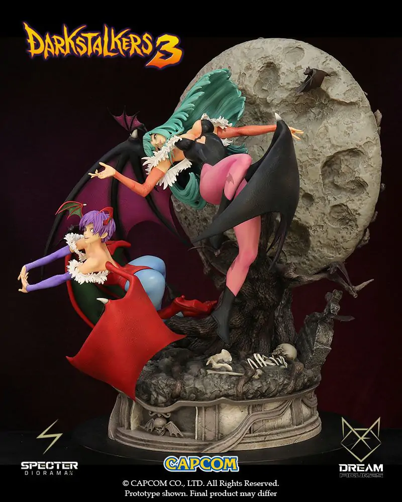 Darkstalkers 3 Specter diorama 1/6 Morrigan & Lilith 47 cm fotografija proizvoda