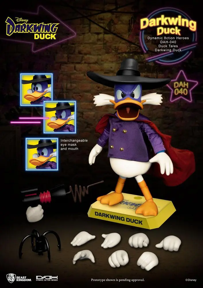 Darkwing Duck Dynamic 8ction Heroes akcijska figura 1/9 Darkwing Duck 16 cm fotografija proizvoda