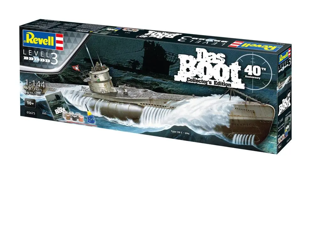 Das Boot Model Kit Gift Set 1/144 U-Boot U96 Typ VII C 40th Anniversary 46 cm fotografija proizvoda