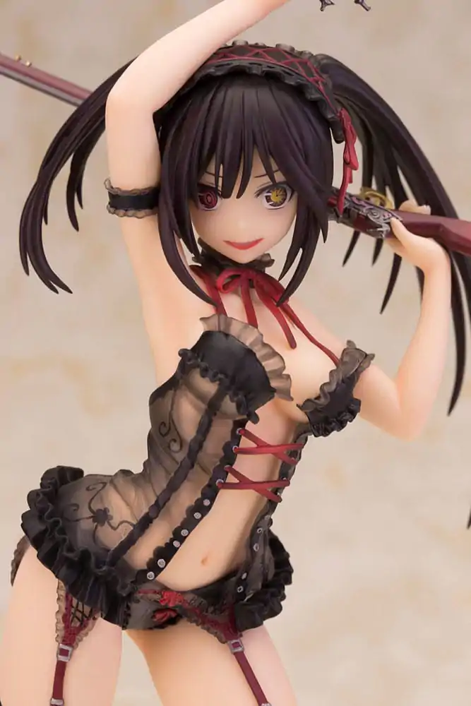 Date A Live Kip 1/7 Kurumi Tokisaki Lingerie Ver. Black Special Edition 24 cm fotografija proizvoda