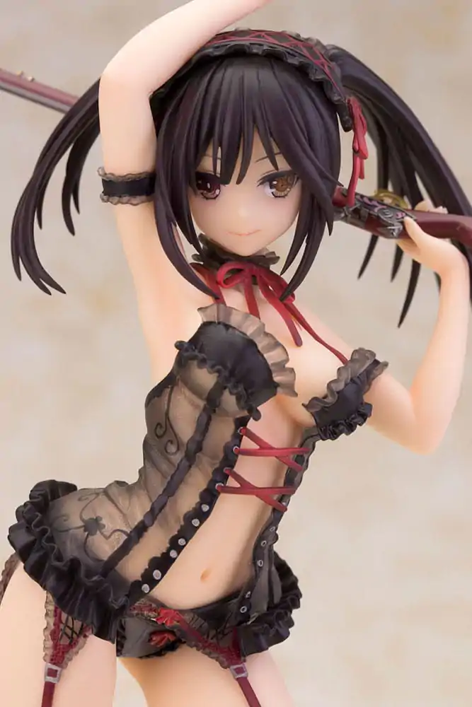 Date A Live Kip 1/7 Kurumi Tokisaki Lingerie Ver. Black Special Edition 24 cm fotografija proizvoda