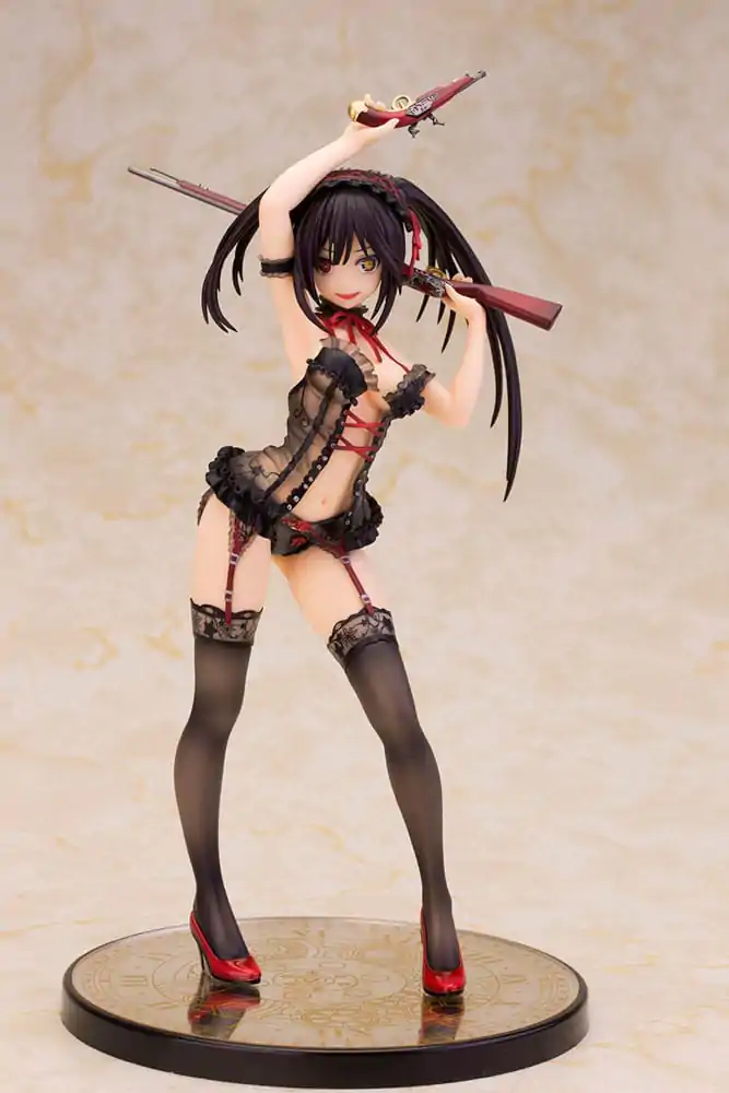 Date A Live Kip 1/7 Kurumi Tokisaki Lingerie Ver. Black Special Edition 24 cm fotografija proizvoda