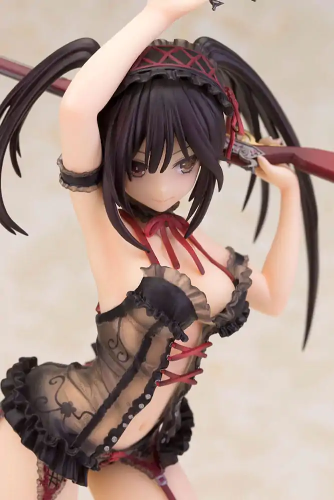 Date A Live Statua 1/7 Kurumi Tokisaki Lingerie Ver. Black 24 cm fotografija proizvoda