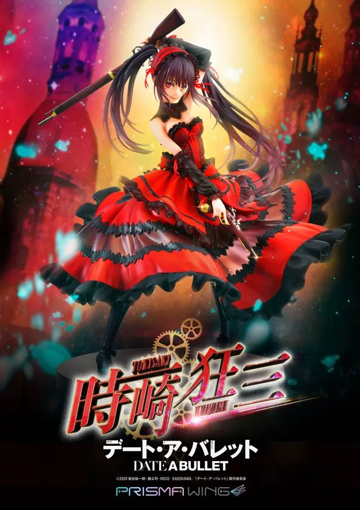 Date A Live Fragment: Date A Bullet Prisma Wing PVC Kip 1/7 Kurumi Tokisaki 27 cm fotografija proizvoda