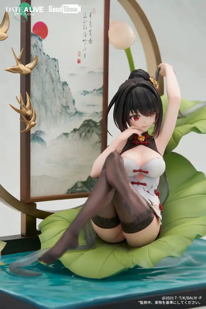 Date A Live: Spirit Pledge PVC Kip 1/7 Kurumi Tokisaki Ink Black China Dress Ver. 22 cm fotografija proizvoda