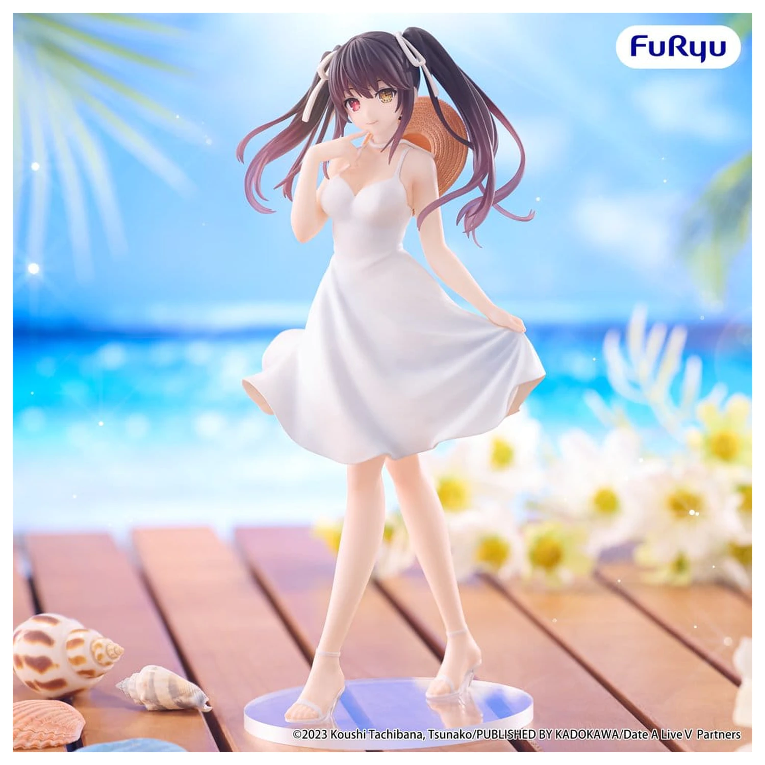 Date A Live Summer Dress PVC figura Kurumi Tokisaki 21 cm fotografija proizvoda