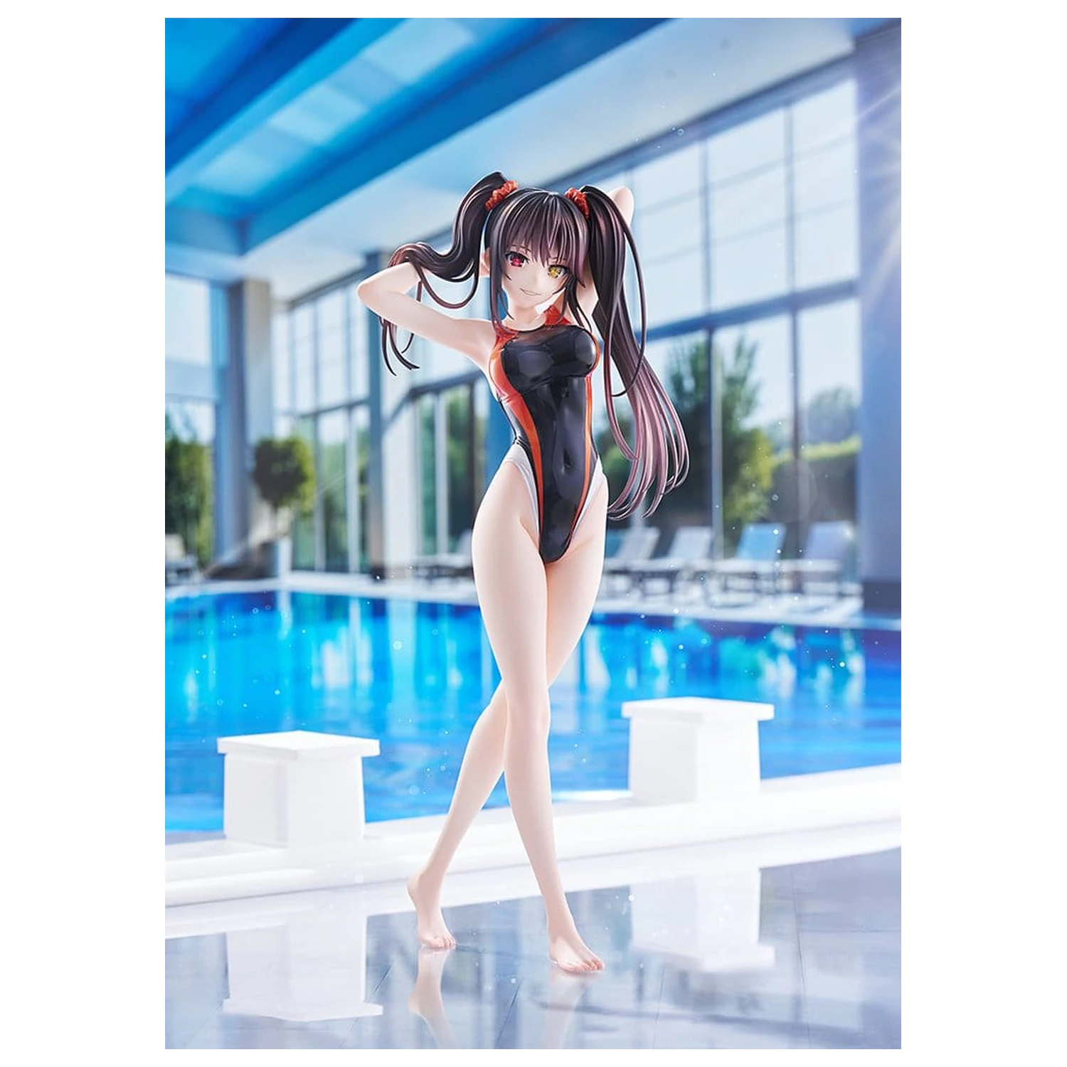 Date A Live Swimsuit Silhouette PVC figura 1/7 Kurumi Tokisaki Swimwear Ver. 24 cm fotografija proizvoda