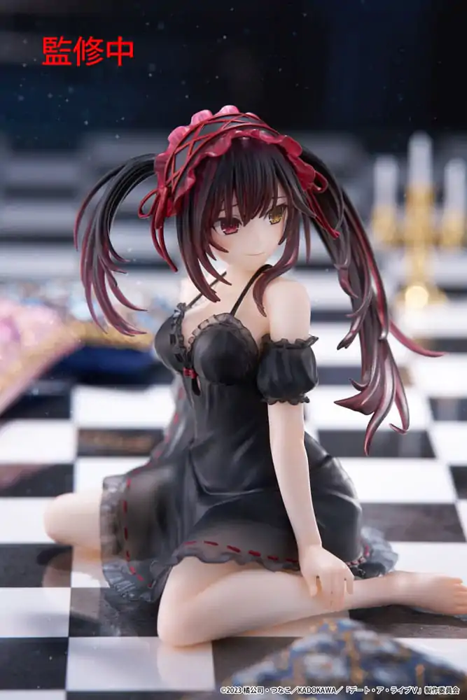 Date A Live V PVC Kip Stolni Slatka Figura Kurumi Tokisaki Nightwear Ver. 13 cm fotografija proizvoda