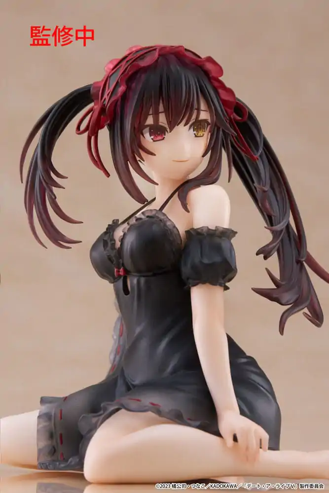 Date A Live V PVC Kip Stolni Slatka Figura Kurumi Tokisaki Nightwear Ver. 13 cm fotografija proizvoda