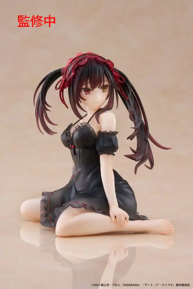 Date A Live V PVC Kip Stolni Slatka Figura Kurumi Tokisaki Nightwear Ver. 13 cm fotografija proizvoda