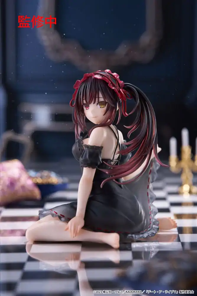 Date A Live V PVC Kip Stolni Slatka Figura Kurumi Tokisaki Nightwear Ver. 13 cm fotografija proizvoda