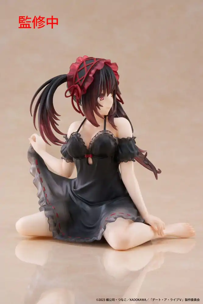 Date A Live V PVC Kip Stolni Slatka Figura Kurumi Tokisaki Nightwear Ver. 13 cm fotografija proizvoda