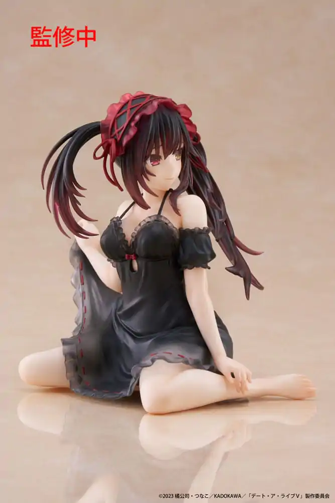Date A Live V PVC Kip Stolni Slatka Figura Kurumi Tokisaki Nightwear Ver. 13 cm fotografija proizvoda