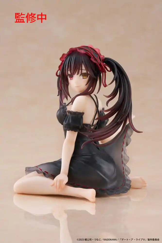 Date A Live V PVC Kip Stolni Slatka Figura Kurumi Tokisaki Nightwear Ver. 13 cm fotografija proizvoda