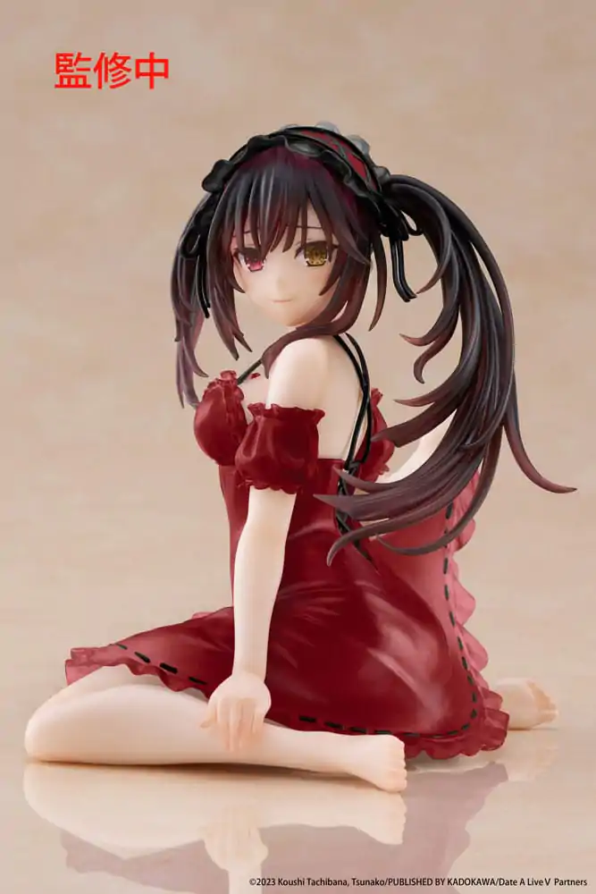 Date A Live V PVC kip Stolni slatka figura Kurumi Tokisaki Nightwear Ver. Renewal 13 cm fotografija proizvoda