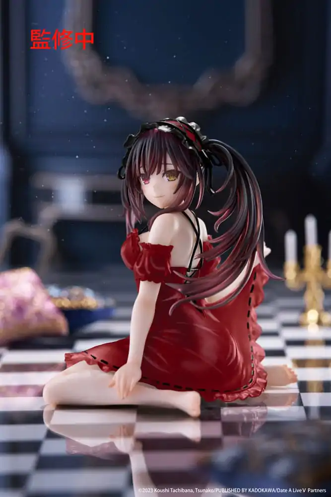 Date A Live V PVC kip Stolni slatka figura Kurumi Tokisaki Nightwear Ver. Renewal 13 cm fotografija proizvoda