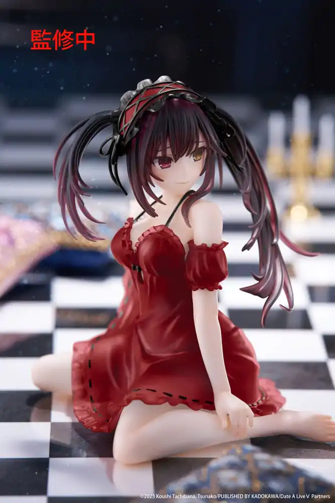 Date A Live V PVC kip Stolni slatka figura Kurumi Tokisaki Nightwear Ver. Renewal 13 cm fotografija proizvoda