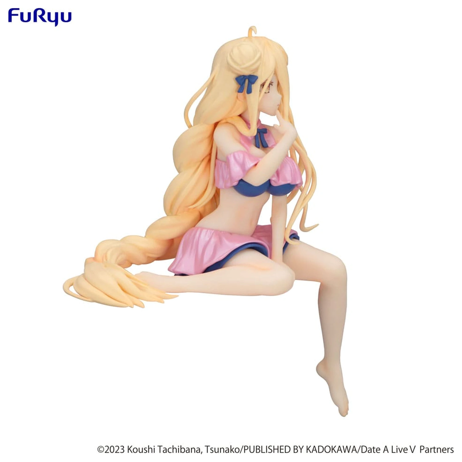 Date A Live V Noodle Stopper PVC statua Mukuro Hoshimiya Swimsuit Pastel Pink Color Ver. 13 cm fotografija proizvoda