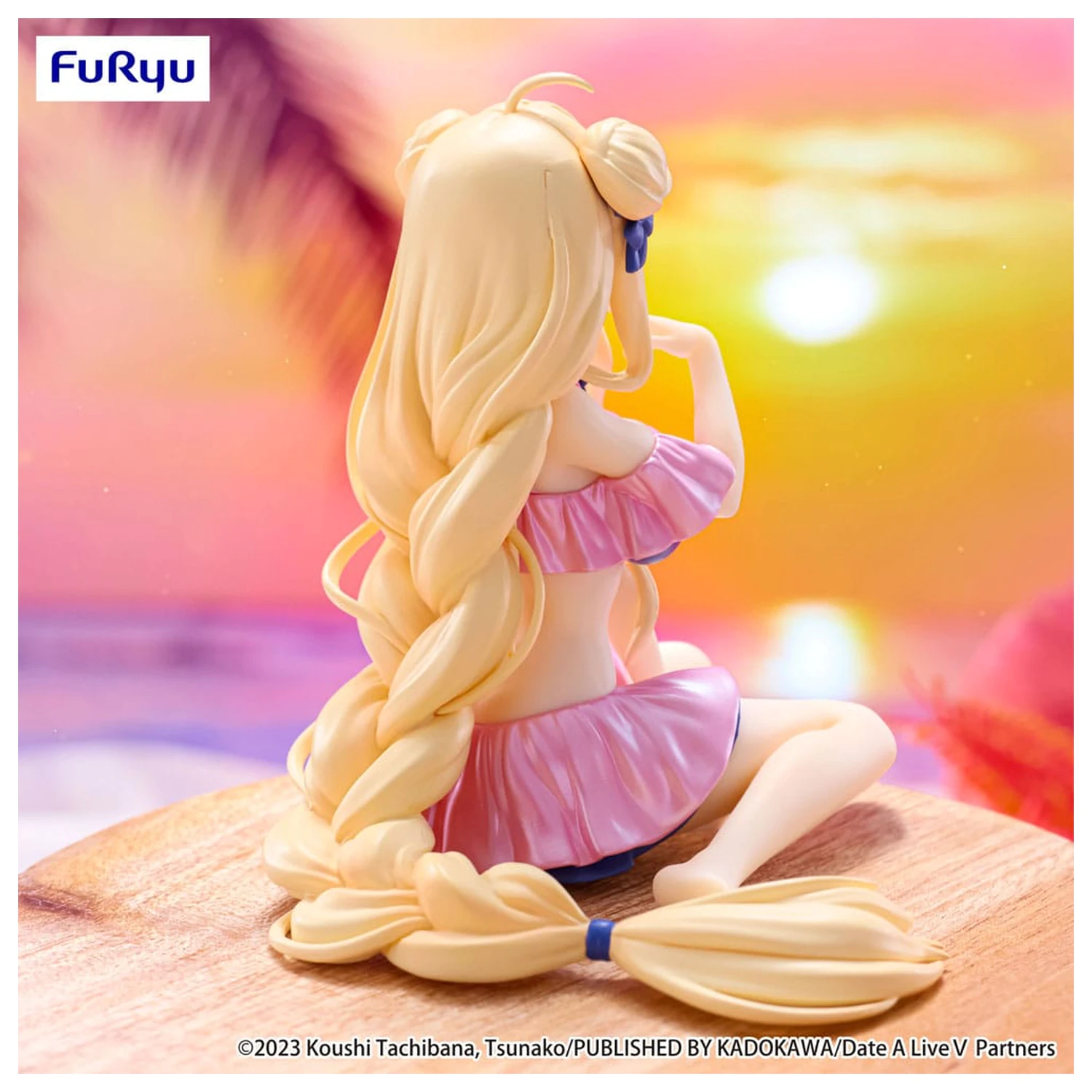 Date A Live V Noodle Stopper PVC statua Mukuro Hoshimiya Swimsuit Pastel Pink Color Ver. 13 cm fotografija proizvoda