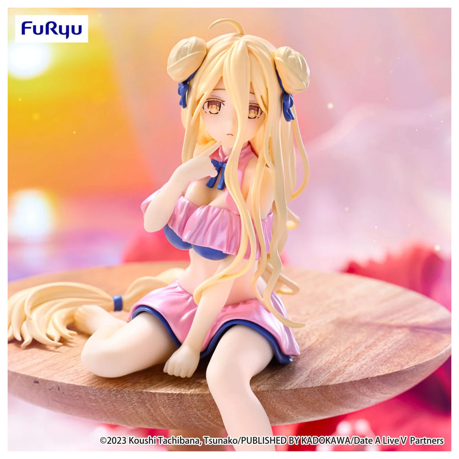 Date A Live V Noodle Stopper PVC statua Mukuro Hoshimiya Swimsuit Pastel Pink Color Ver. 13 cm fotografija proizvoda