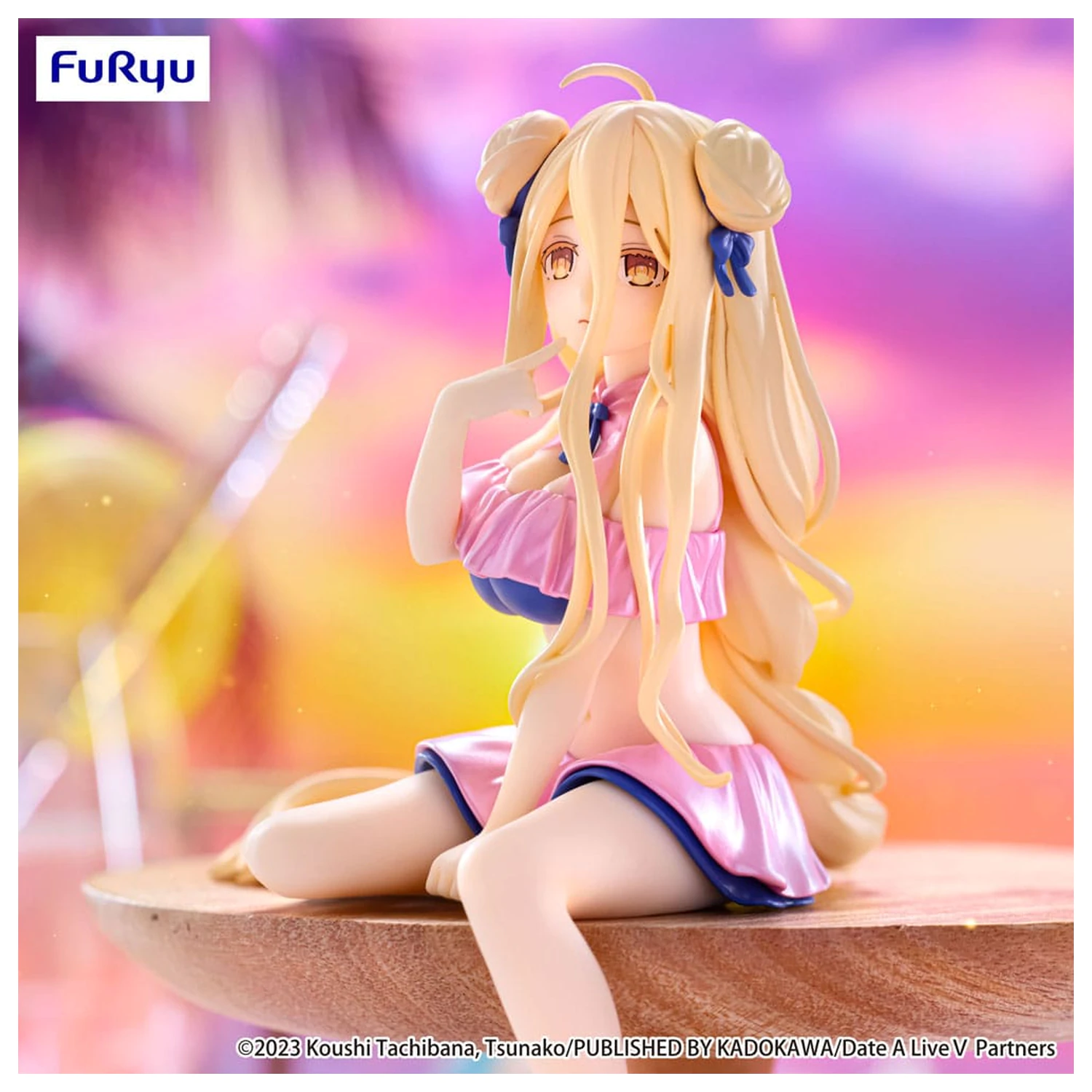 Date A Live V Noodle Stopper PVC statua Mukuro Hoshimiya Swimsuit Pastel Pink Color Ver. 13 cm fotografija proizvoda