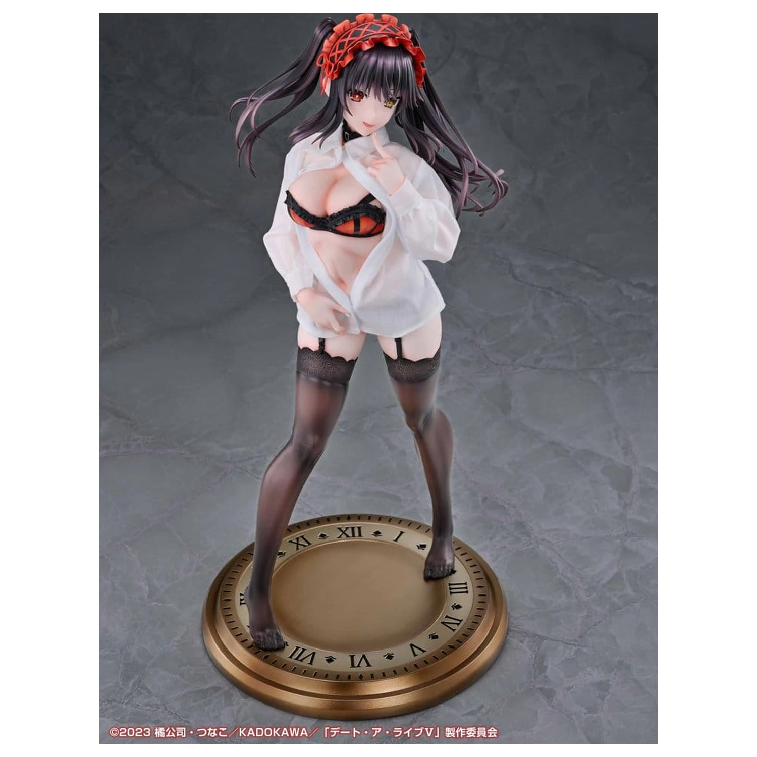 Date A Live V Re:Dress PVC Figura 1/4 Kurumi Tokisaki Dress shirt Ver. 40 cm fotografija proizvoda