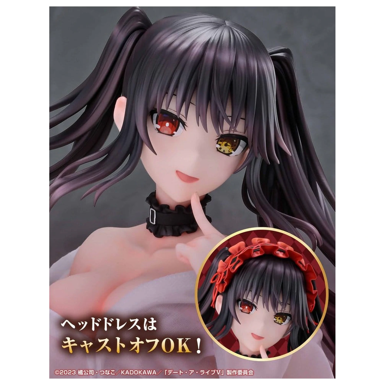 Date A Live V Re:Dress PVC Figura 1/4 Kurumi Tokisaki Dress shirt Ver. 40 cm fotografija proizvoda