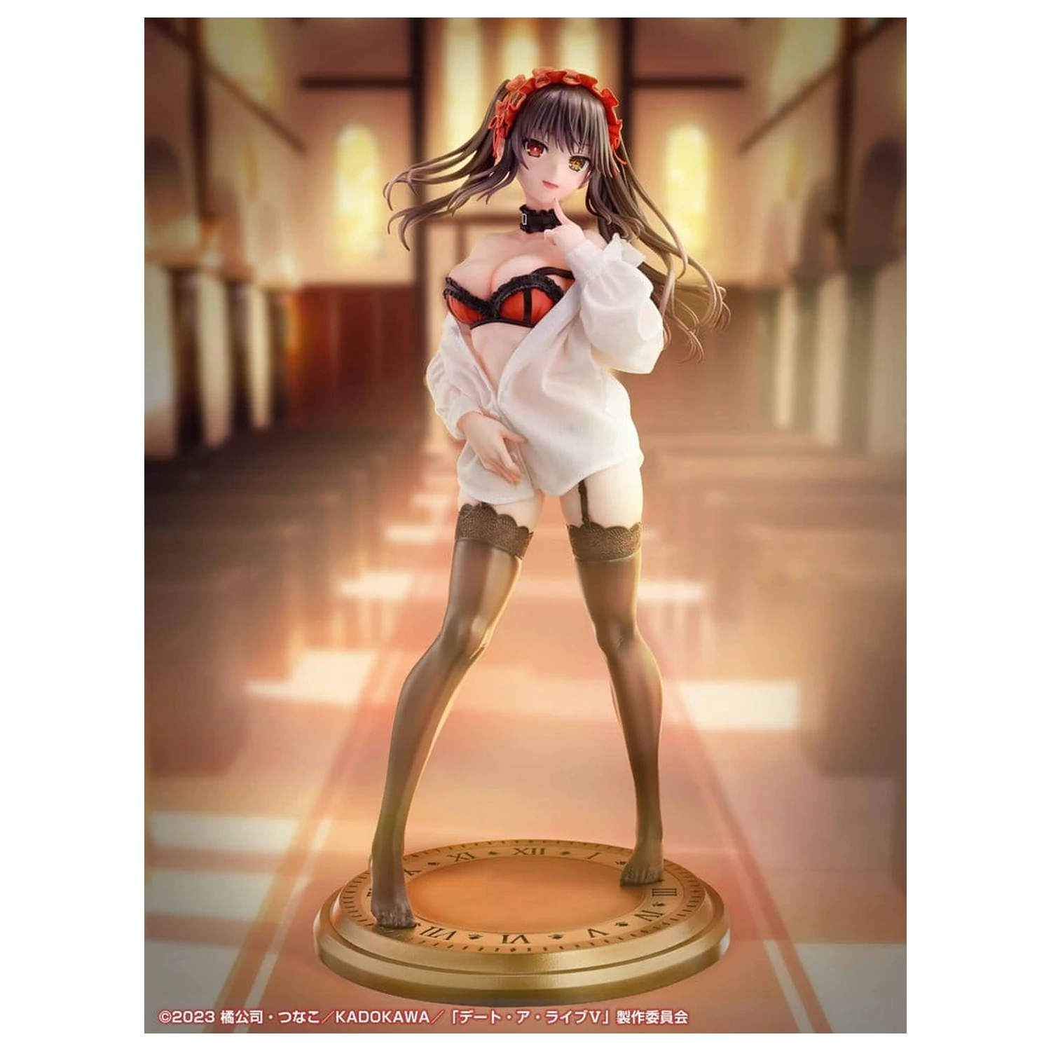 Date A Live V Re:Dress PVC Figura 1/4 Kurumi Tokisaki Dress shirt Ver. 40 cm fotografija proizvoda