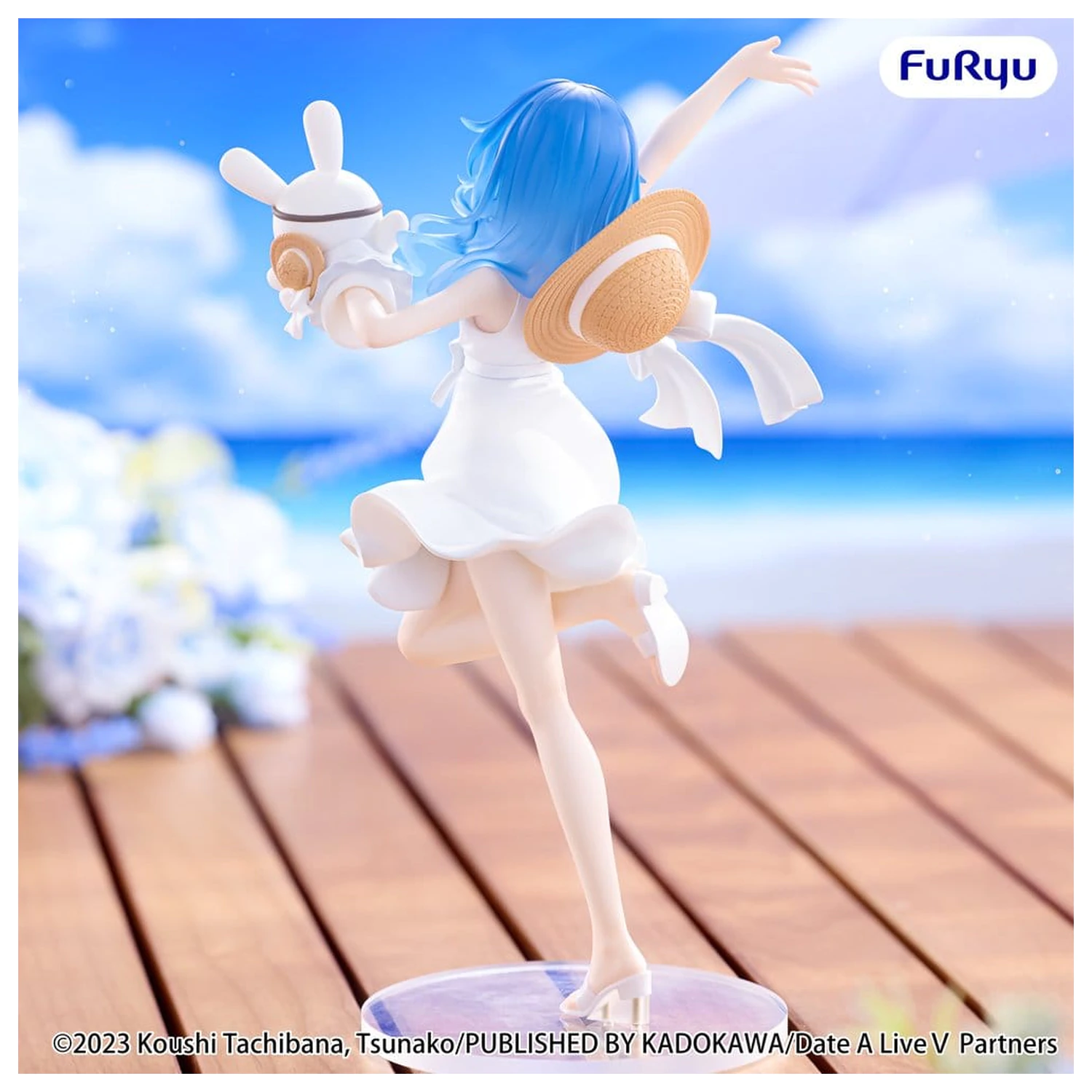 Date A Live V Summer Dress PVC figura Yoshino 21 cm fotografija proizvoda