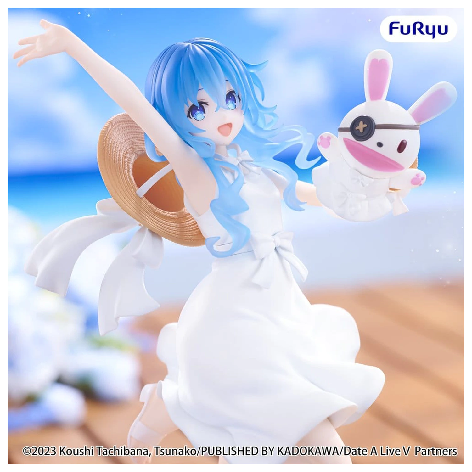 Date A Live V Summer Dress PVC figura Yoshino 21 cm fotografija proizvoda