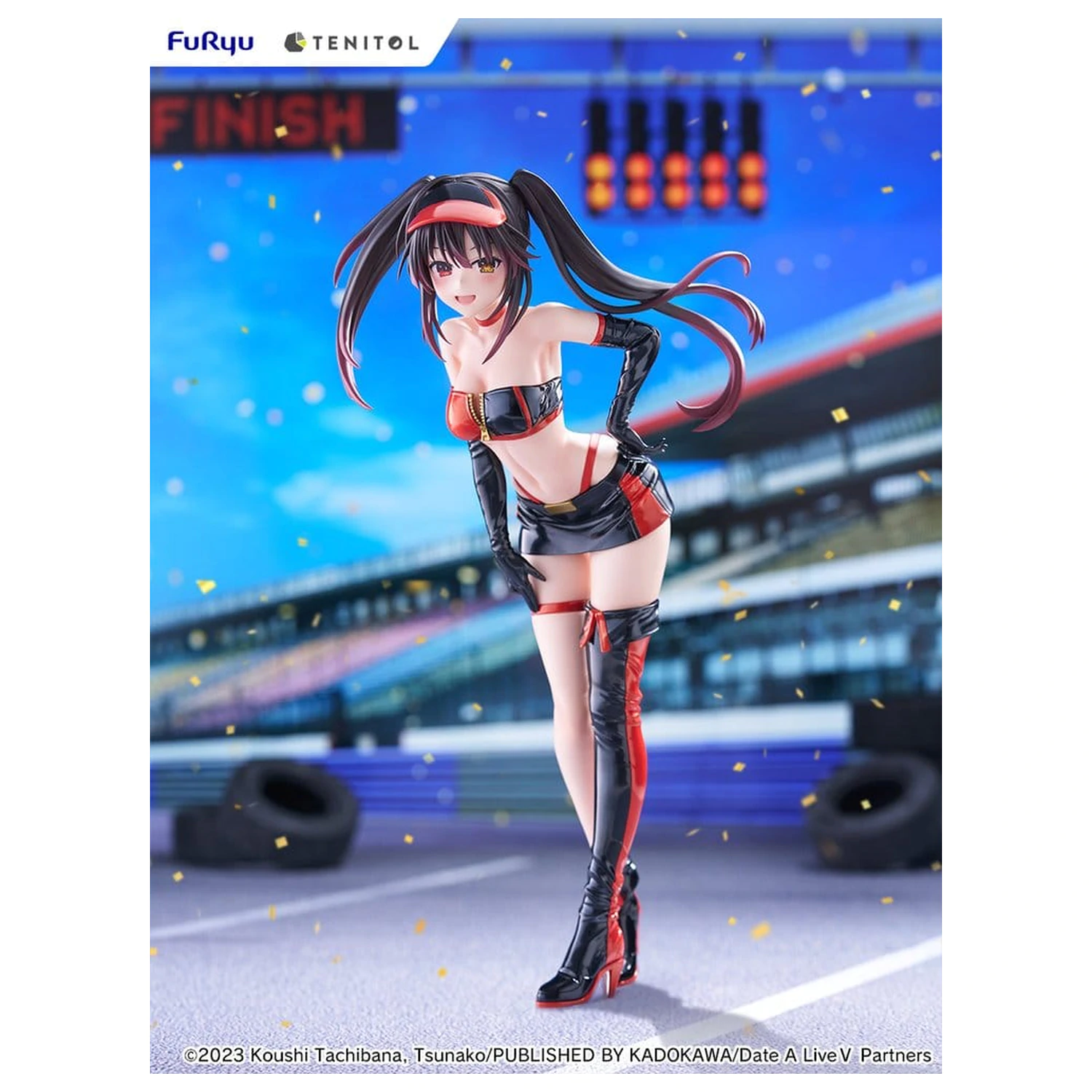 Date A Live V Tenitol Tall PVC figura Kurumi Tokisaki Race Queen Ver. 29 cm fotografija proizvoda