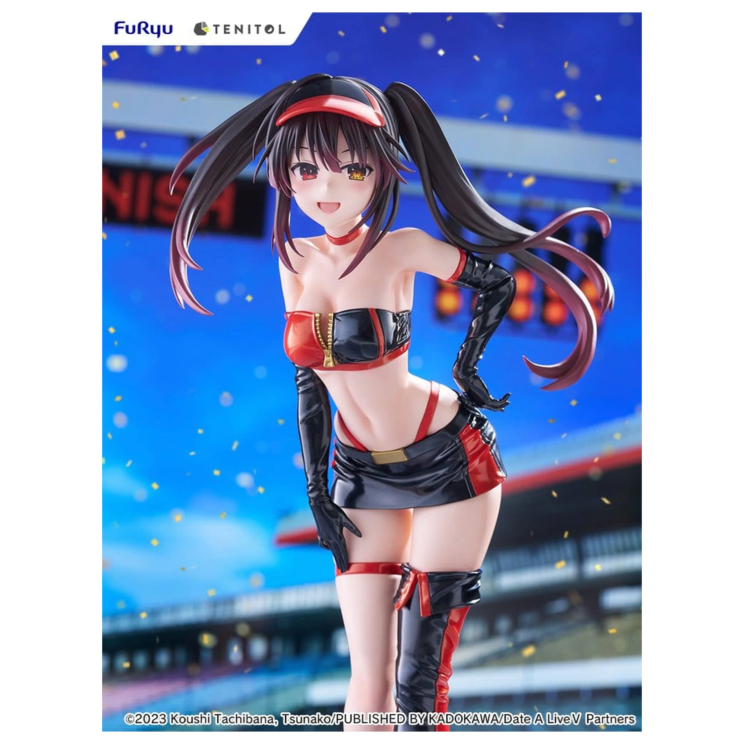Date A Live V Tenitol Tall PVC figura Kurumi Tokisaki Race Queen Ver. 29 cm fotografija proizvoda